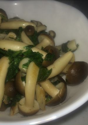 しめじと大葉の塩炒め-レシピのメイン写真