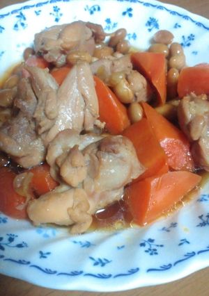 鶏肉と大豆の煮物-レシピのメイン写真