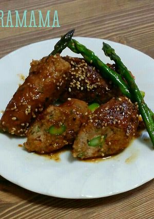 牛ひき肉のアスパラ包み-レシピのメイン写真