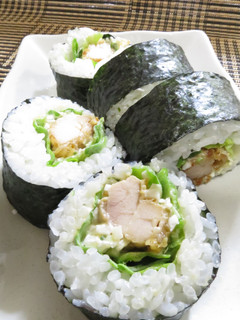 食べ応えあり〼♪「鶏から揚げ巻き」-レシピのメイン写真