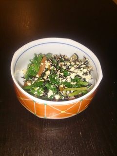 残ったひじきの煮物でほうれん草の白和え-レシピのメイン写真