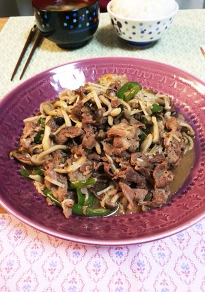 牛肉ときのこのオイスター炒め-レシピのメイン写真