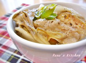 塩レモンで☆レンジで簡単豚バラ丼♬-レシピのメイン写真