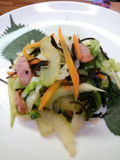 ♡セロリと塩昆布シャキシャキ野菜炒め♡-レシピのメイン写真