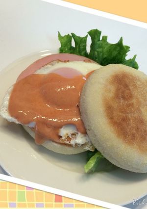 イングリッシュマフィンで朝ごはん-レシピのメイン写真