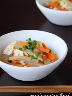 豆腐入り・大根と人参の炒め煮-レシピのメイン写真