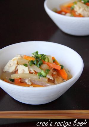 豆腐入り・大根と人参の炒め煮-レシピのメイン写真
