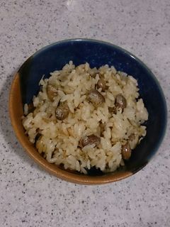 節分豆としらすの炊き込みご飯-レシピのメイン写真