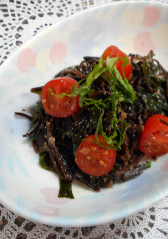 わかめとひじきの梅胡麻和え-レシピのメイン写真