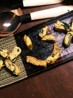 チーズ入りほうれん草卵焼き-レシピのメイン写真