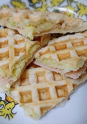 ワッフルメーカーで簡単ホットサンド-レシピのメイン写真