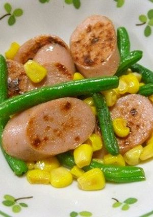 魚肉ソーセージといんげんの中華炒め-レシピのメイン写真