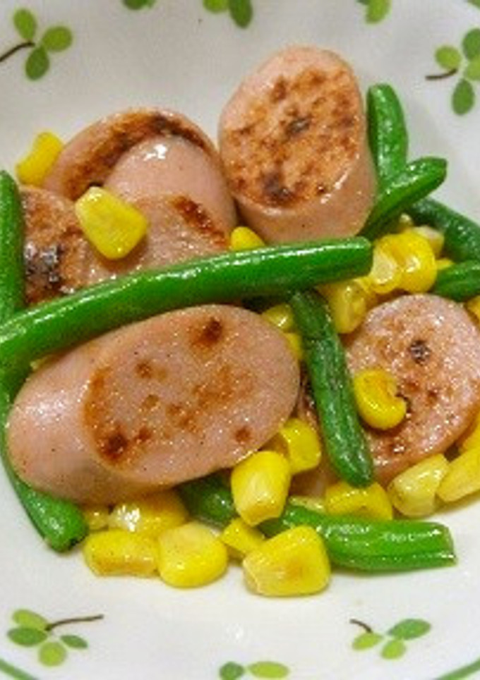 魚肉ソーセージといんげんの中華炒め-レシピのメイン写真