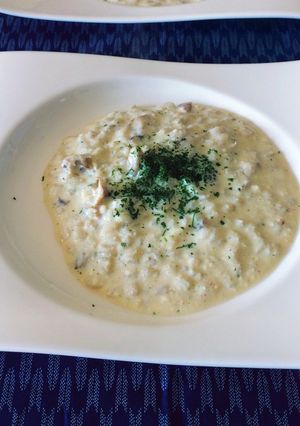 押し麦の豆乳リゾットふぅ-レシピのメイン写真