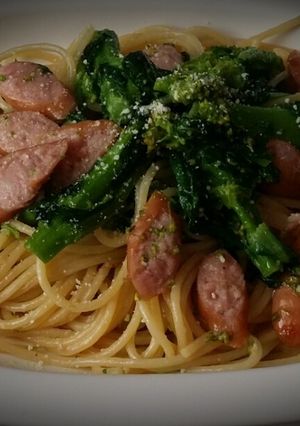 簡単すぎ☆美味しい菜の花ウインナーパスタ-レシピのメイン写真