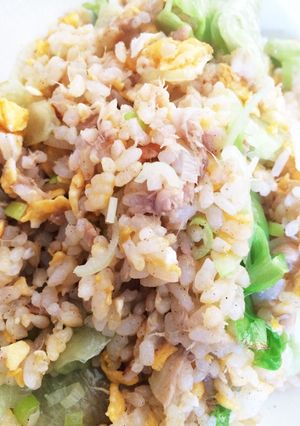 『あごなし亭』ツナとレタスのチャーハン-レシピのメイン写真