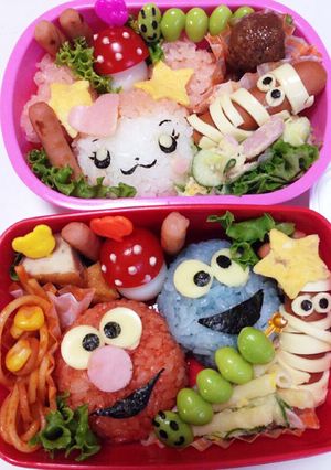 キャラ弁 エルモ-レシピのメイン写真