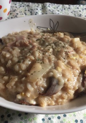 ポルチーニ茸のチーズリゾット-レシピのメイン写真