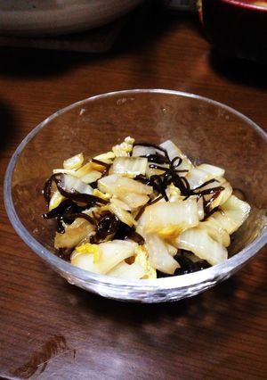 大量消費にも！白菜の塩昆布和え-レシピのメイン写真