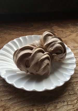 バレンタインに♡ココアのメレンゲクッキー-レシピのメイン写真