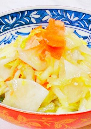 美味しい! 簡単! 白菜&カブの和え物☆-レシピのメイン写真