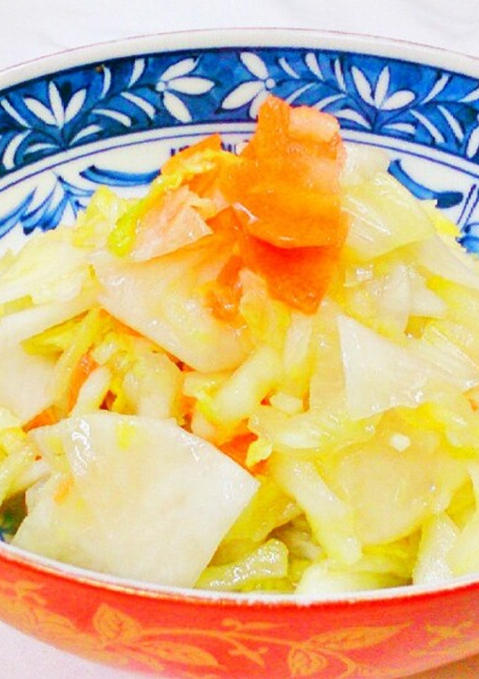 美味しい! 簡単! 白菜&カブの和え物☆-レシピのメイン写真