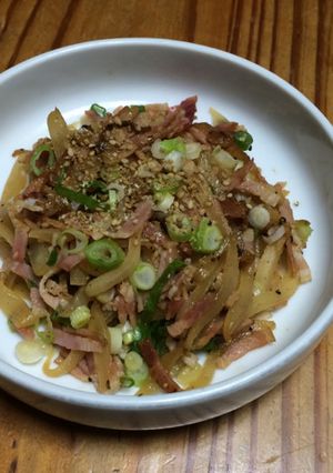 ヤーコンベーコン-レシピのメイン写真