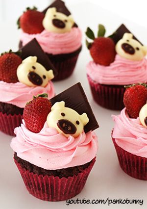 いちごチョコのカップケーキ-レシピのメイン写真