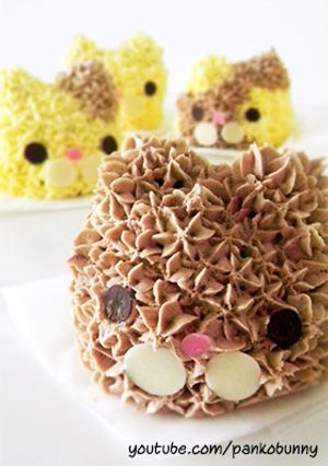 猫と子猫のモカチップケーキ-レシピのメイン写真