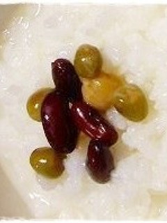 離乳食完了期 3色お豆のおかゆ-レシピのメイン写真