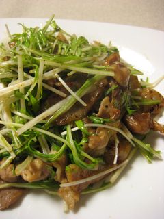 水菜と豚のゆずこしょう炒め-レシピのメイン写真