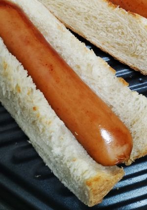 ホームベーカリーの四隅を活用ホットドッグ-レシピのメイン写真