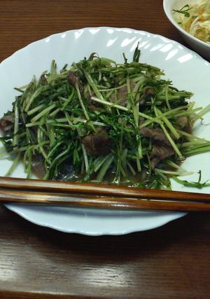 さっぱり牛肉と水菜のはりはり-レシピのメイン写真