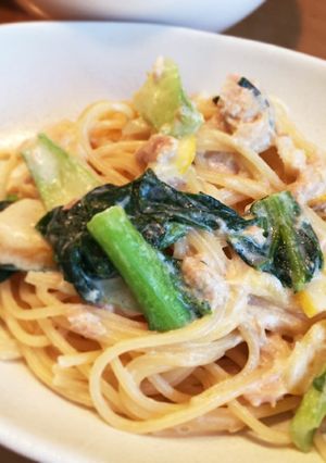 塩レモンの豆乳クリームツナパスタ-レシピのメイン写真