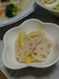 レンコンの塩レモン甘酢漬け-レシピのメイン写真
