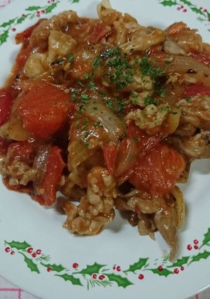 トマトと豚肉の炒めもの-レシピのメイン写真