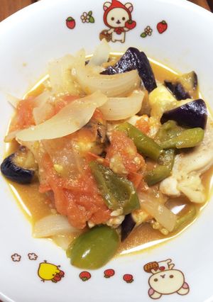 鶏肉の夏野菜煮込み-レシピのメイン写真