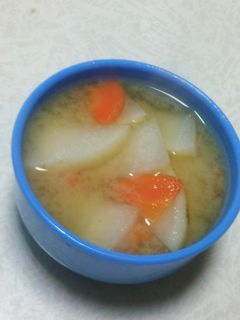 大根と人参の味噌汁-レシピのメイン写真