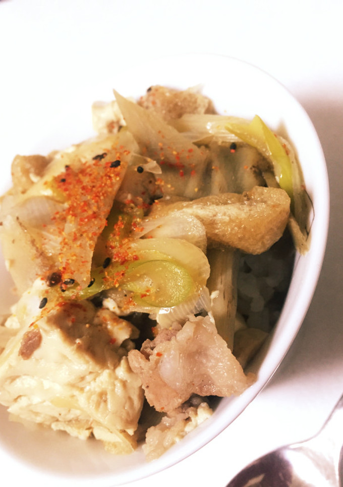 簡単豆腐と豚コマの旨辛丼-レシピのメイン写真