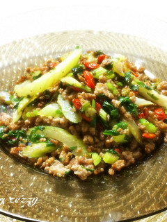 簡単!ヘルシー♪セロリとひき肉の薬膳炒め-レシピのメイン写真