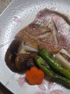鯛の酒蒸し~野菜添え-レシピのメイン写真
