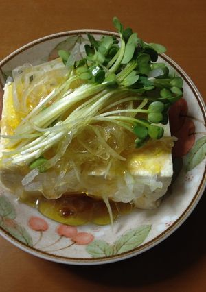 マンガ 深夜食堂の冷奴 アレンジ有り-レシピのメイン写真
