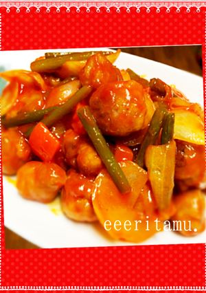 簡単！うま〜♡にんにく風味の豚バラ酢豚♡-レシピのメイン写真