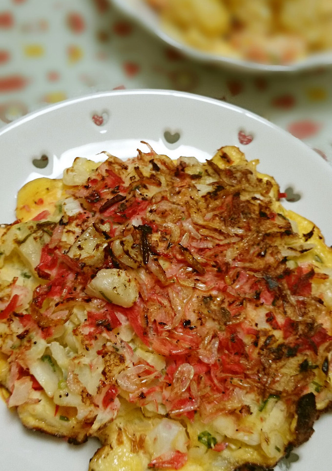 たっぷり白菜と桜えびのお好み焼き-レシピのメイン写真