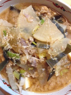 簡単!厚揚げと大根のショウガみそ煮-レシピのメイン写真