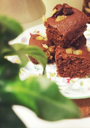 オレンジピール入りチョコレートブラウニー-レシピのメイン写真