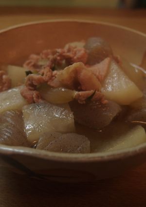 大根とこんにゃくの肉じゃが-レシピのメイン写真