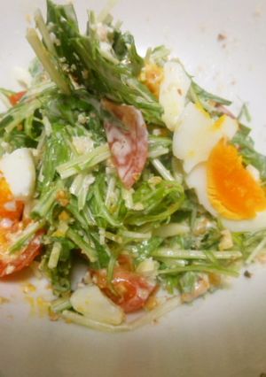 水菜のサラダ　簡単-レシピのメイン写真