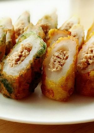 ツナマヨ入り竹輪の磯辺焼き-レシピのメイン写真