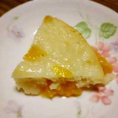 รูปของ 玉子を使わない♪桃缶HM炊飯器タルト